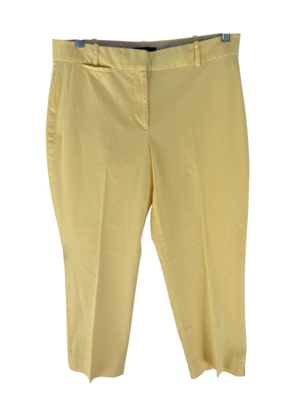 Talbots lemon yellow capris 12